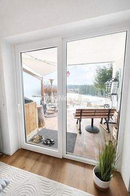 Terrasse vom Schlafzimmer mit