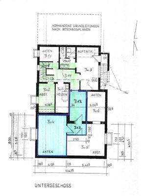 Grundriss KG gekennzeichnet