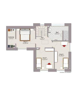 Grundriss Obergeschoss 11b