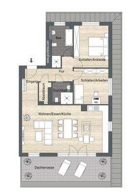 Grundriss DG WE08 Links