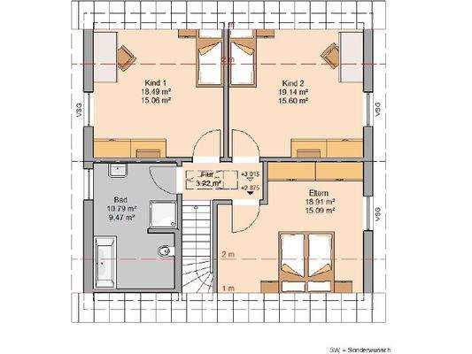 Grundriss Dachgeschoss