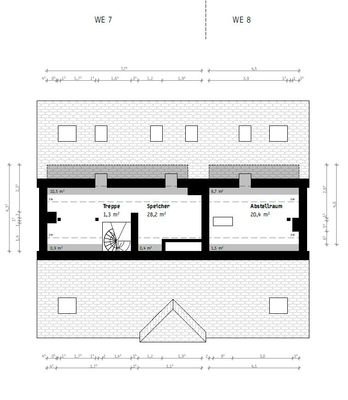 Dachgeschoss Nutzfläche