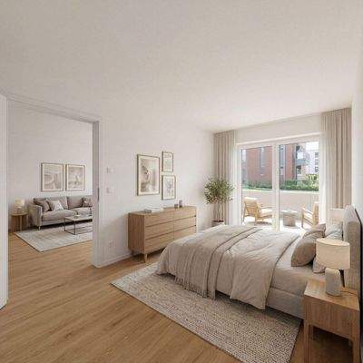 Schlafzimmer / KI-Staging
