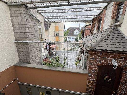 Aussicht auf Terrasse