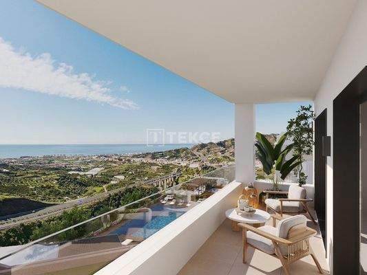 Elegant Apartments in a Complex with a Pool in Torrox Málaga