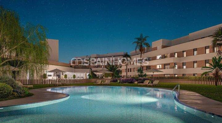 Golf Apartments in a Complex with Pool in Mijas Malaga