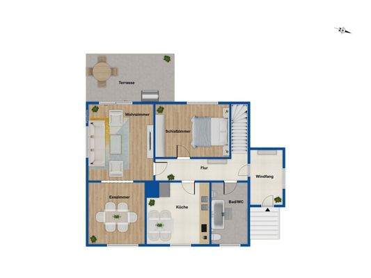 Grundriss Obergeschoss