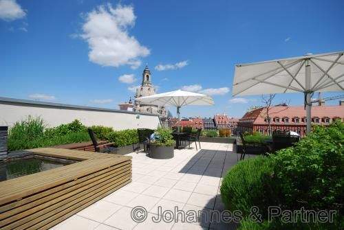 Dachterrasse mit Blick zur Frauenkirche