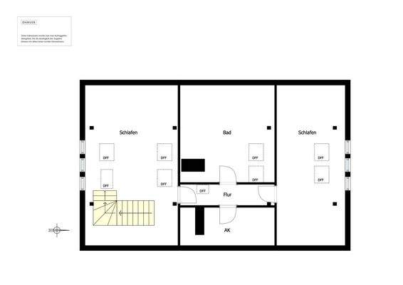 Grundrissbeispiel neue Aufteilung DG
