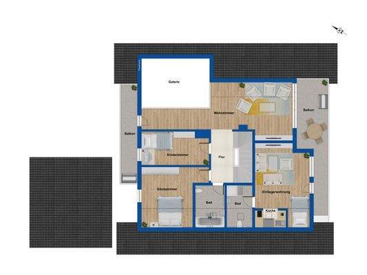 Grundriss Obergeschoss