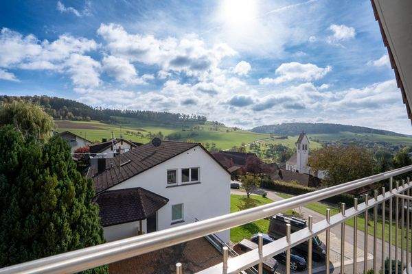 Blick vom Zimmer Dachgeschoss