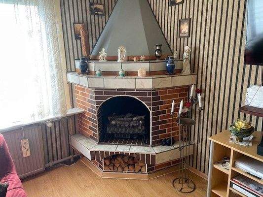 Kamin im Wohnzimmer