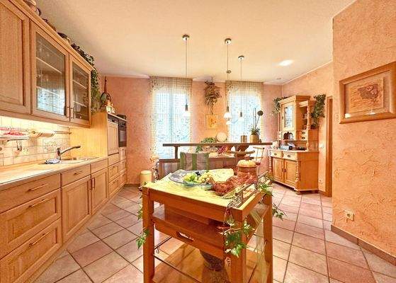 Wohnküche mit ausreichend Stauflächen