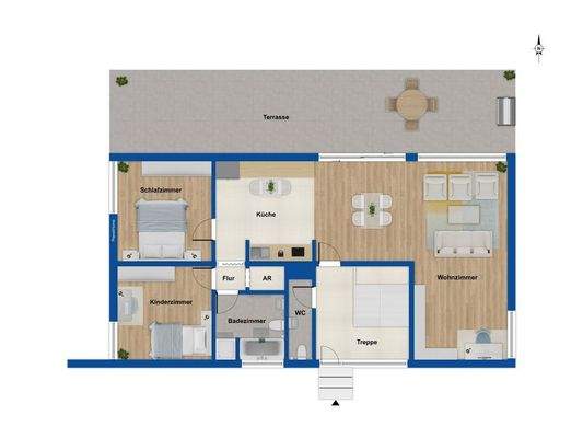 Grundriss EG Wohnhaus