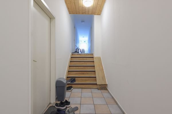 Flur zu den Mitarbeiterzimmern