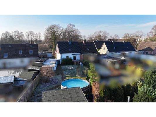 Rückansicht des Hauses