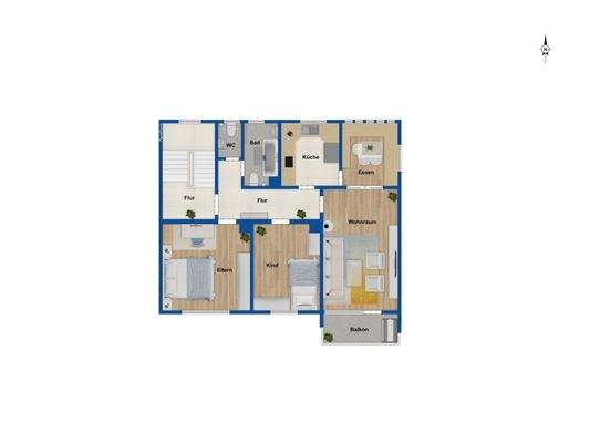 Grundriss Obergeschoss