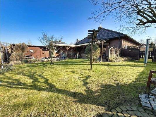 Gartenseite des Hauses