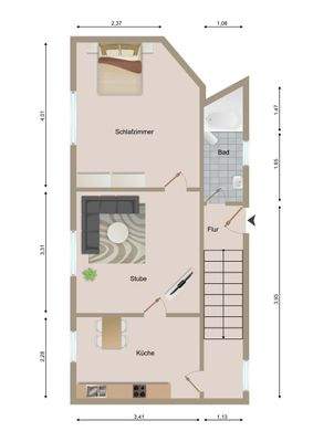 Grundriss Wohnung Innenhof