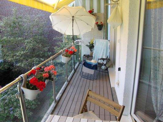 Schöner Hof-Balkon