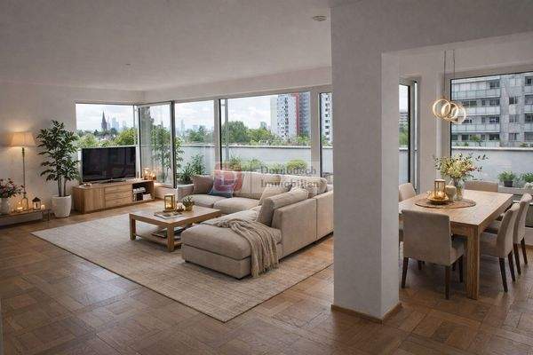 Wohn- und Essbereich - Virtual Staging