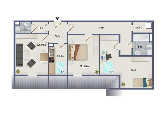 Grundriss visualisiert