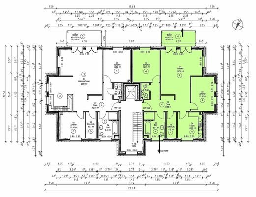 Grundriss Obergeschoss Wohnung 4