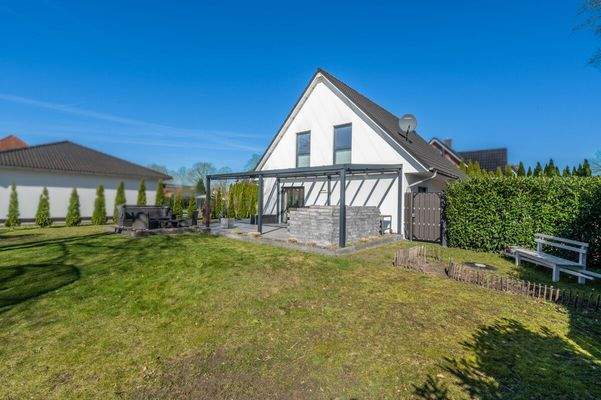 Dank der angenehmen Größe und viel grüner Fläche