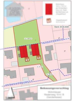 Mögliche Bebauungsmöglichkeit