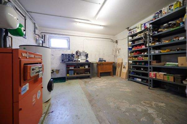 Werkstatt und Heizungsraum