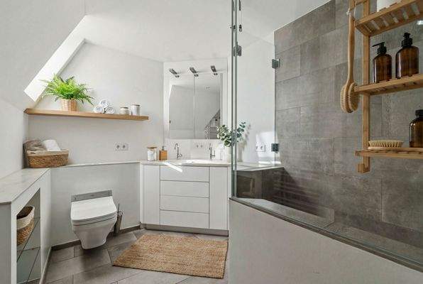 Duschbad 1 mit Saunazugang (Visualisierung)