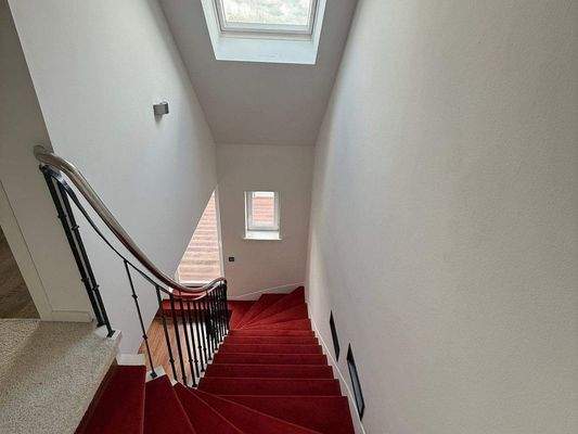 Der Aufgang in die 3. Wohnebene 