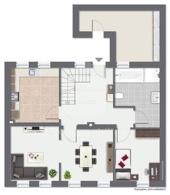 Grundriss Wohnhaus Erdgeschoss