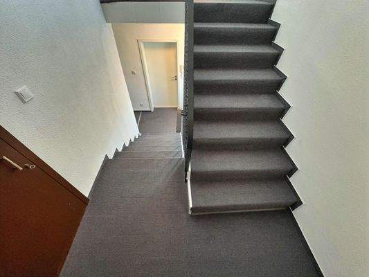 Treppe zum Dachgeschoss