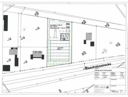 mögliche Bebauung: Halle/Büro