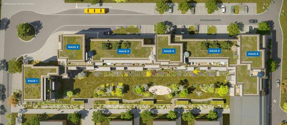 20240411 MFC Eching - Draufsicht mit Nordpfeil