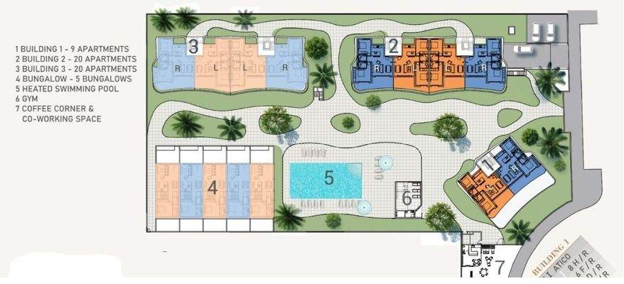 Überblick Bebauung Grundstück