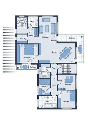 Grundriss Obergeschoss