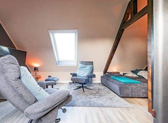 Wohnzimmer und Schlafnische