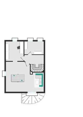 Conath-Immobilien_Harsefeld_Buxtehude_Fredenbeck – Grundriss Keller - Möblierung nicht originalgetreu