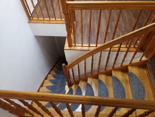Treppe zur Wohnung 