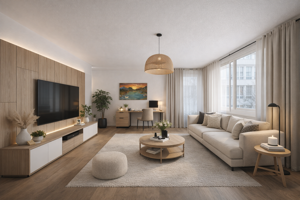 Wohnbereich (1), virt. Darstellung