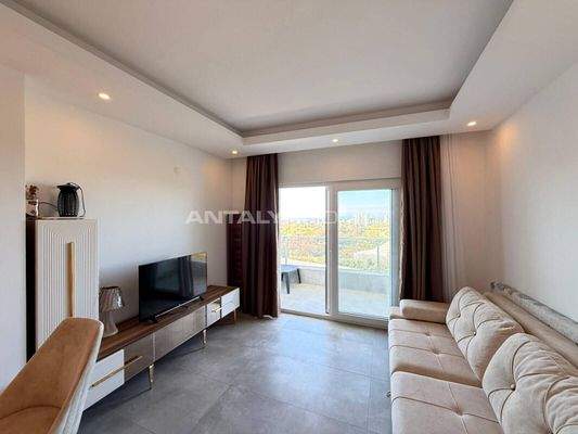 Sea and City View Apartment in a Social Complex in Alanya Kargıcak