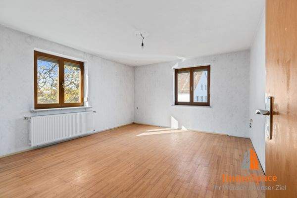 Blick ins Elternschlafzimmer im Obergeschoss