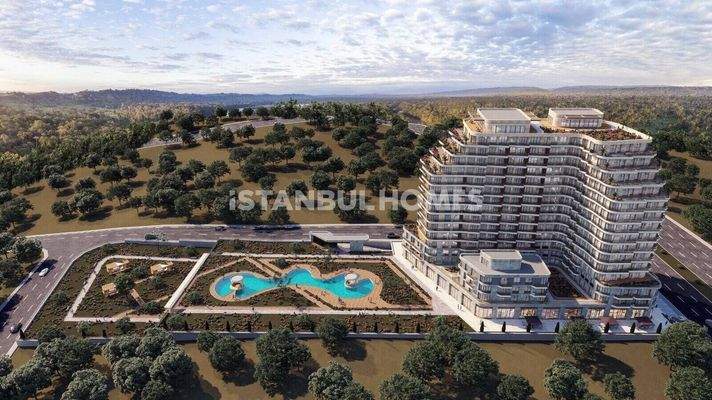 Flats in Complex with Pools and Lake Views in Istanbul Buyukcekmece