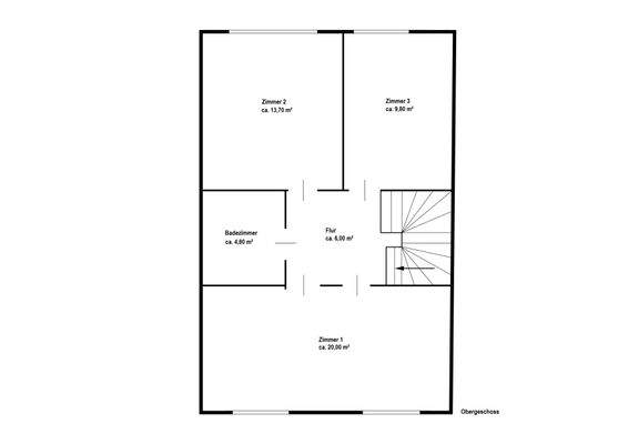 Grundriss Obergeschoss