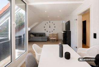 Wohn Esszimmer mit Terrasse