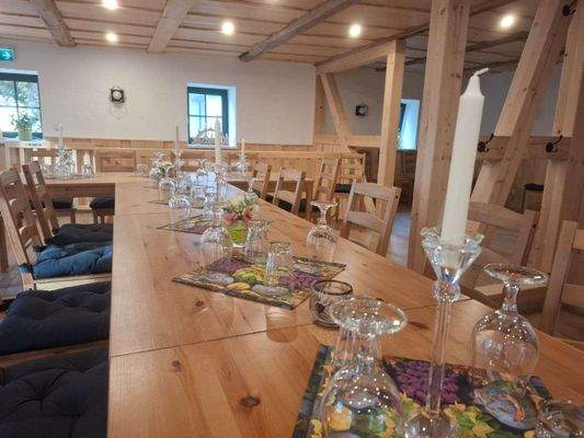 Gastraum im Obergeschoss