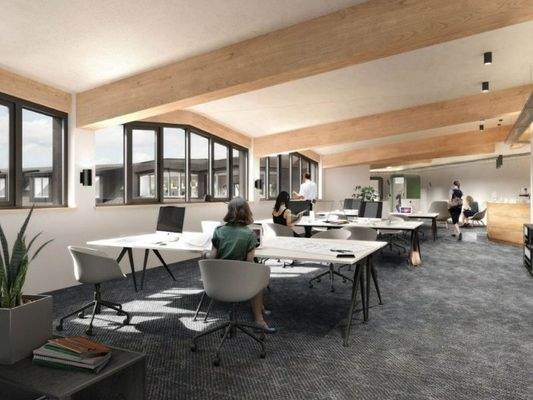 Visualisierung Großraumbüro