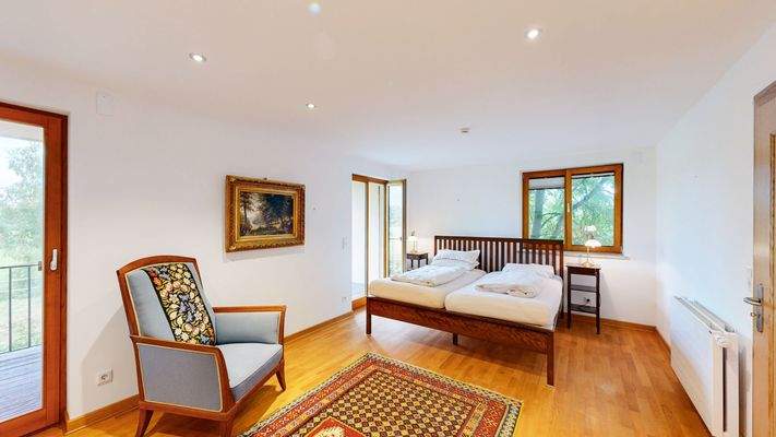 Schlafzimmer in Wohnung 1 im OG